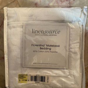 White Florentina Matelasse Bedding Sham